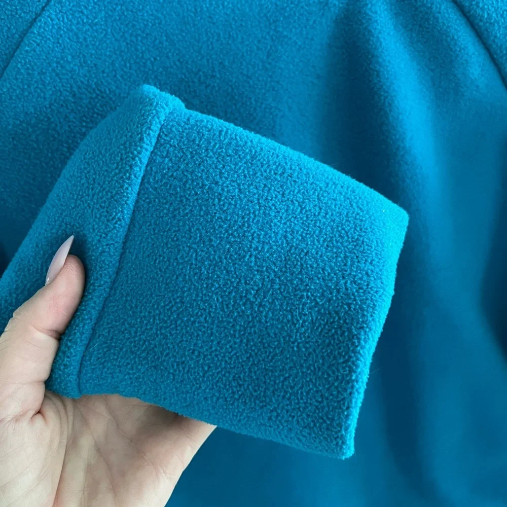 EUC Calvin Klein Fleece Mock Neck Full Zip Jacket Size Medium - Picture 3 of 11